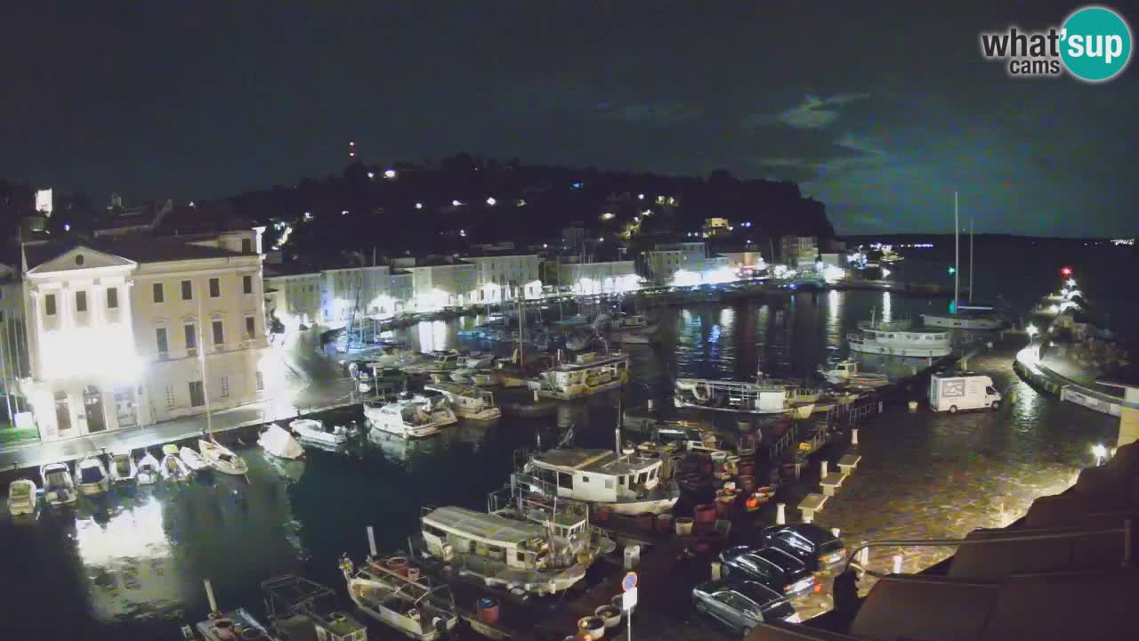 Webcam en direct de Piran “Mandrač” – Incroyable vue en direct de la Villa Piranesi