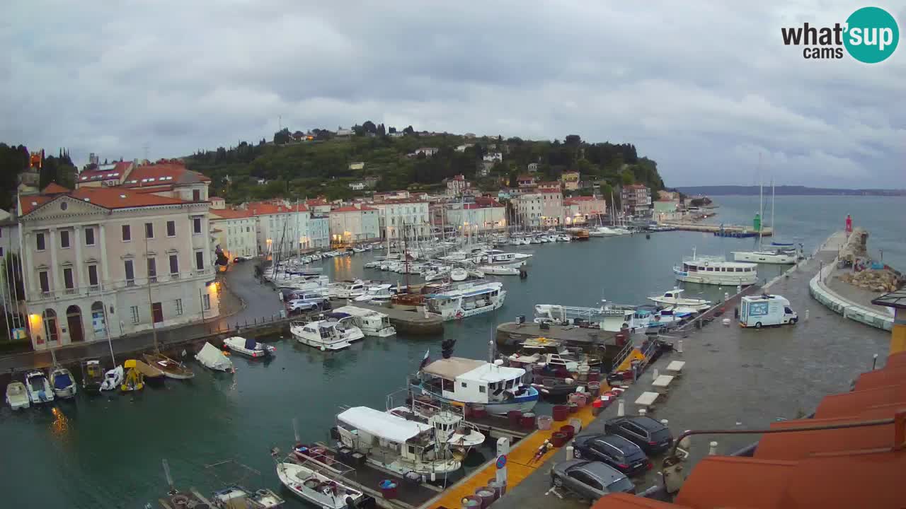 Live-Webcam aus Piran “Mandrač” – Erstaunliche Live-Ansicht von Villa Piranesi