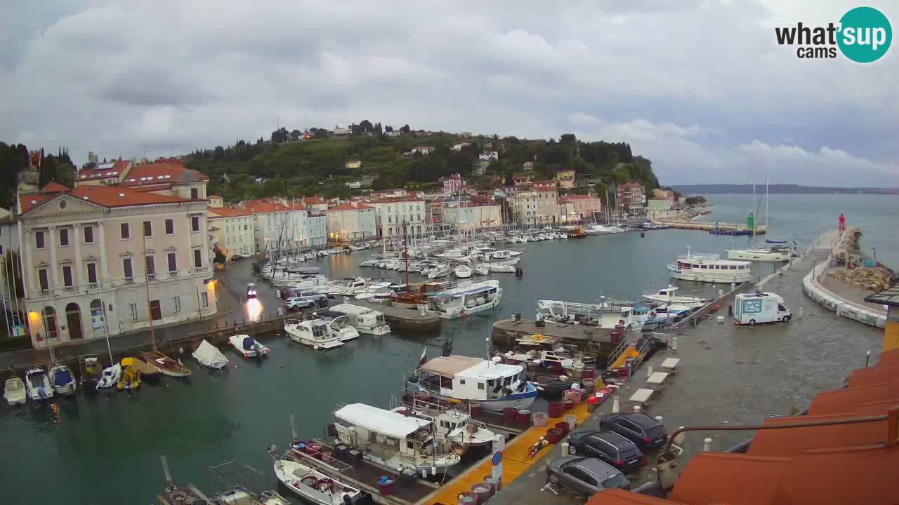 Live webcam da Pirano “Mandrač” – Splendida vista live da Villa Piranesi