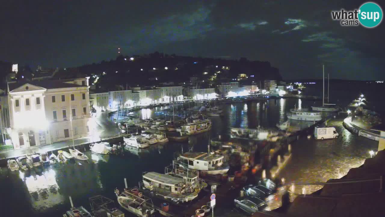 Webcam en direct de Piran “Mandrač” – Incroyable vue en direct de la Villa Piranesi