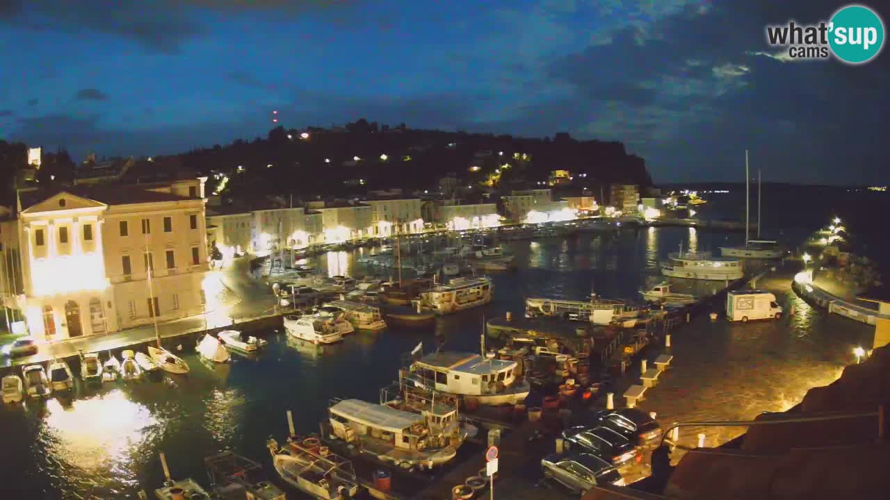 Live webcam da Pirano “Mandrač” – Splendida vista live da Villa Piranesi