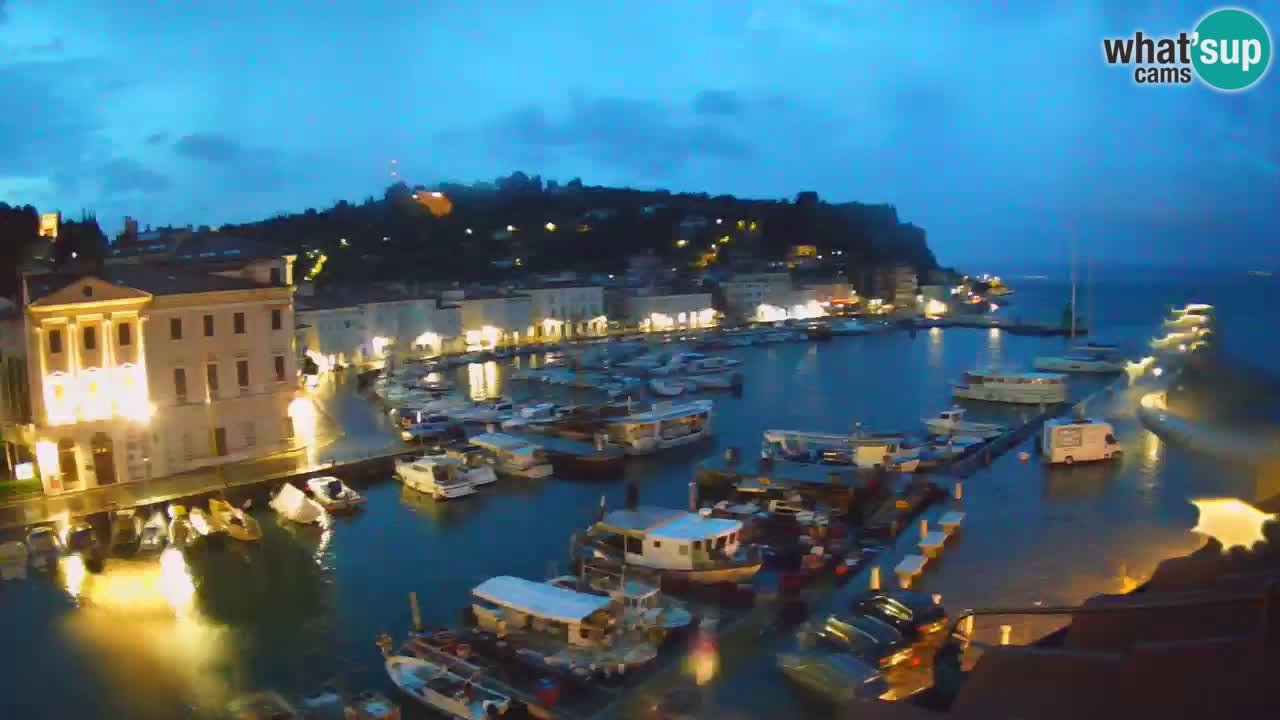 Live-Webcam aus Piran “Mandrač” – Erstaunliche Live-Ansicht von Villa Piranesi