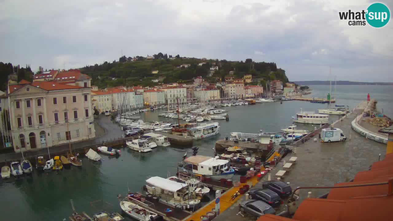 Live-Webcam aus Piran “Mandrač” – Erstaunliche Live-Ansicht von Villa Piranesi