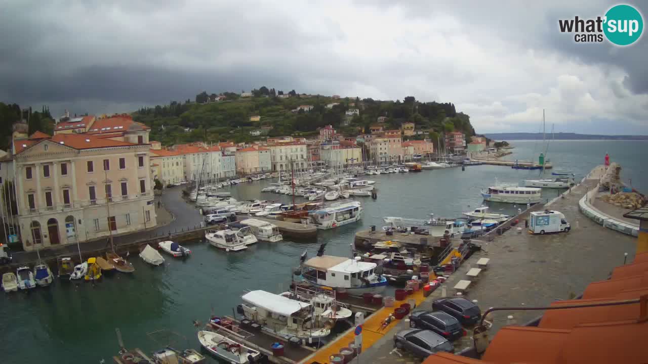 Live-Webcam aus Piran “Mandrač” – Erstaunliche Live-Ansicht von Villa Piranesi