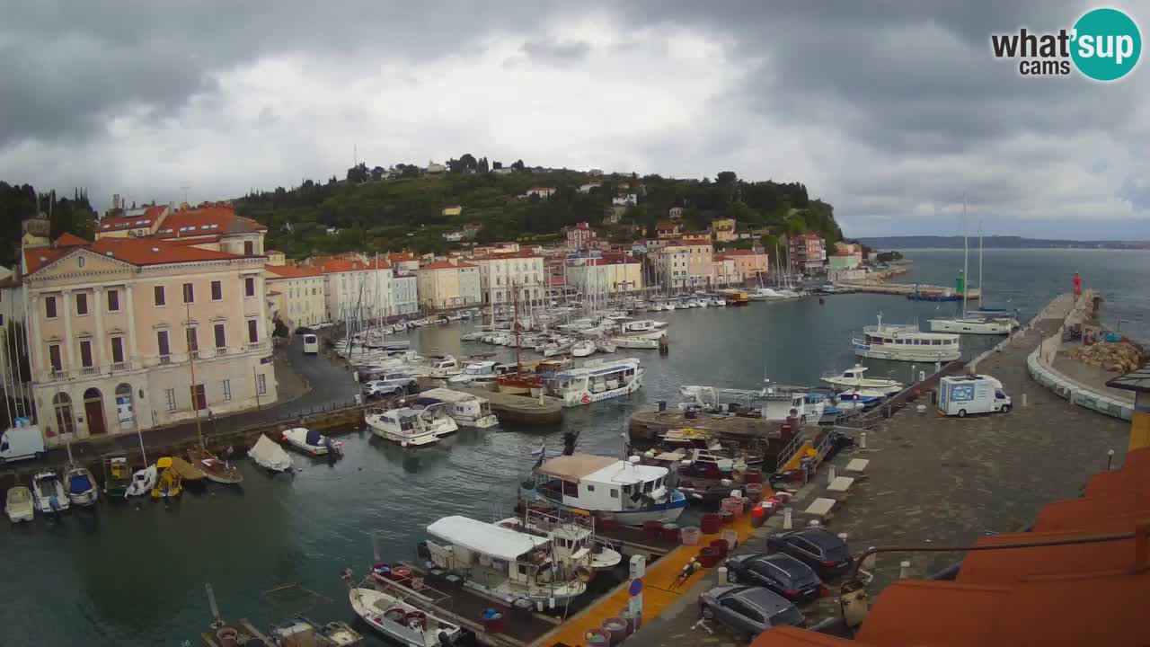 Live webcam da Pirano “Mandrač” – Splendida vista live da Villa Piranesi