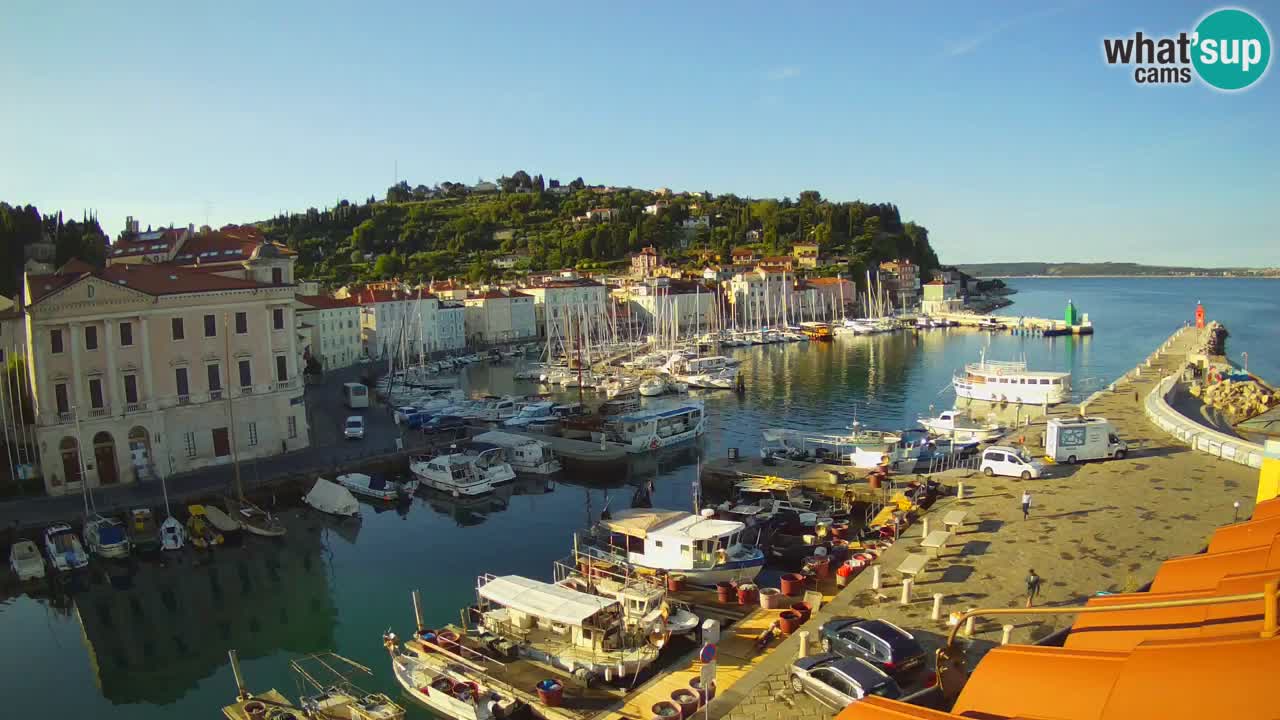 Live webcam da Pirano “Mandrač” – Splendida vista live da Villa Piranesi