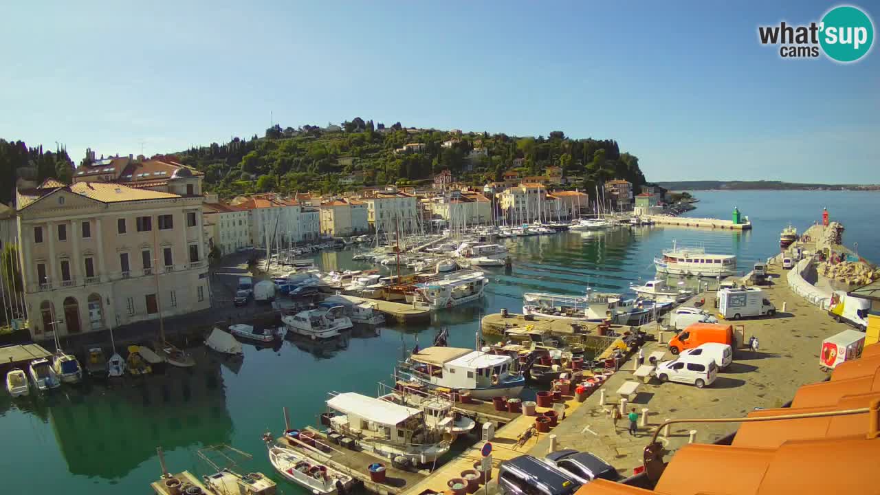Live webcam from Piran “Mandrač” – Amazing live view from Villa Piranesi