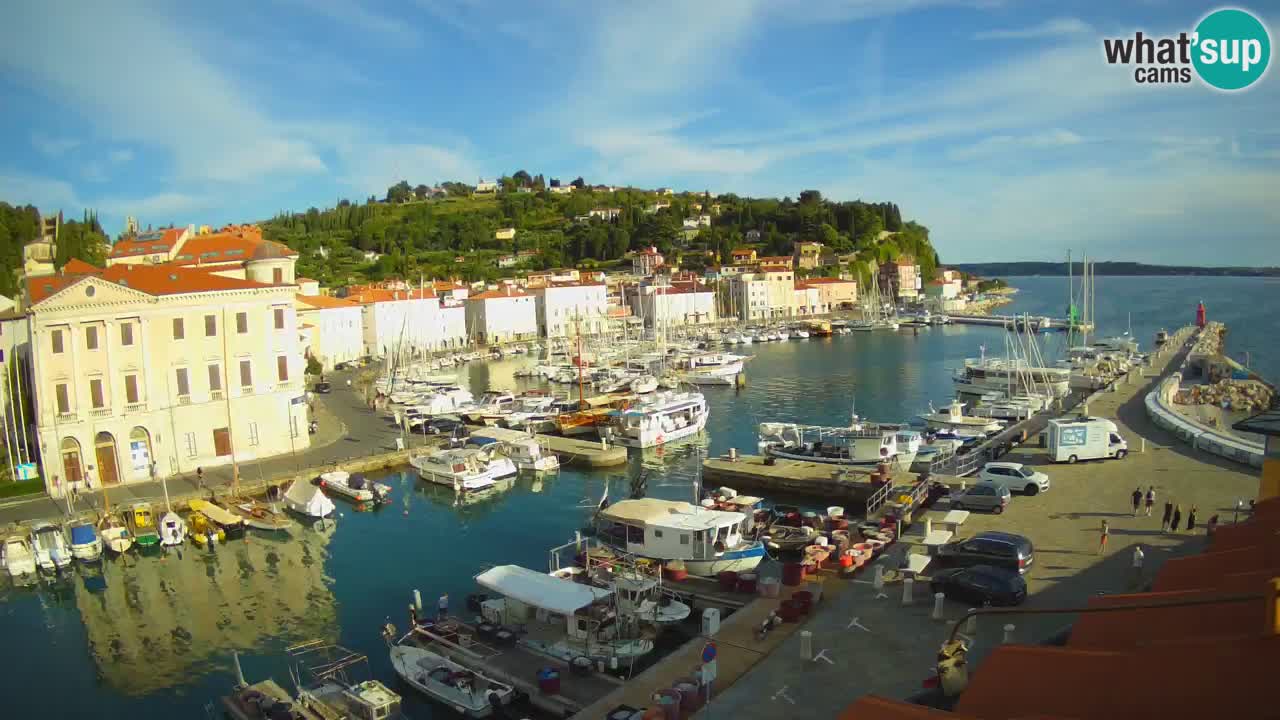 Live-Webcam aus Piran “Mandrač” – Erstaunliche Live-Ansicht von Villa Piranesi