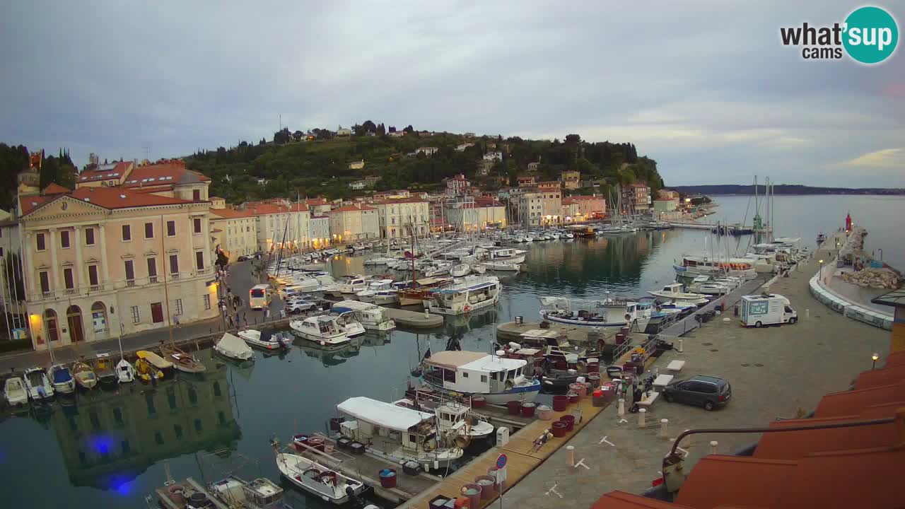 Live webcam da Pirano “Mandrač” – Splendida vista live da Villa Piranesi