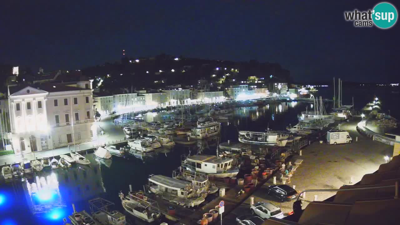 Live webcam da Pirano “Mandrač” – Splendida vista live da Villa Piranesi