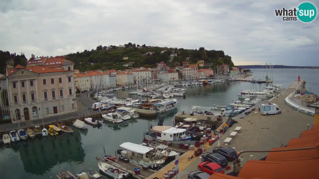 Live-Webcam aus Piran “Mandrač” – Erstaunliche Live-Ansicht von Villa Piranesi
