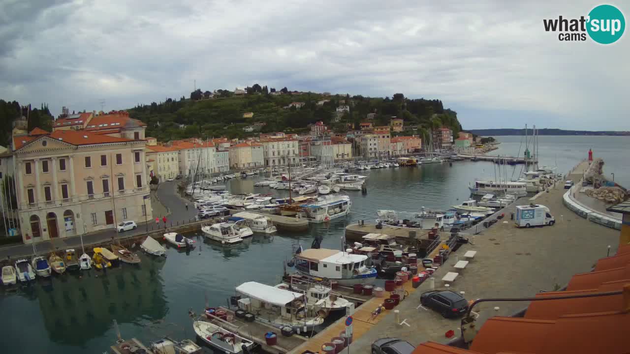 Live-Webcam aus Piran “Mandrač” – Erstaunliche Live-Ansicht von Villa Piranesi