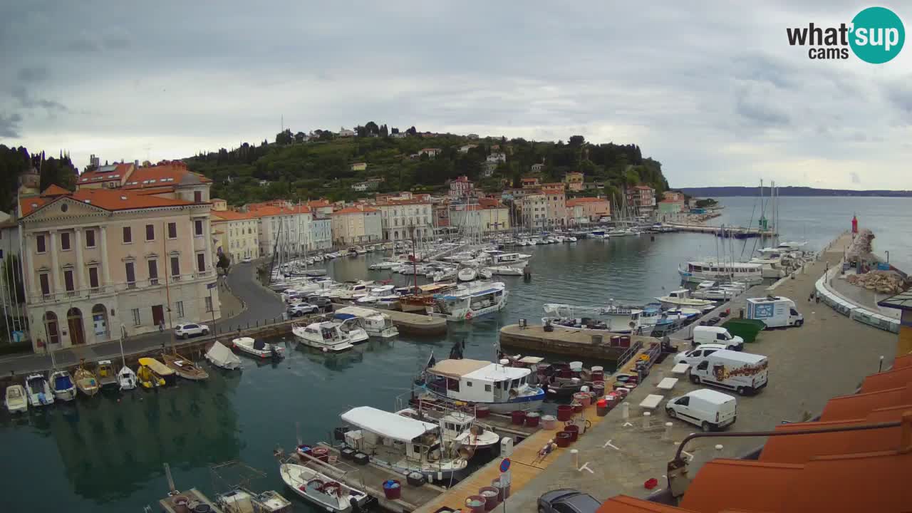 Live-Webcam aus Piran “Mandrač” – Erstaunliche Live-Ansicht von Villa Piranesi