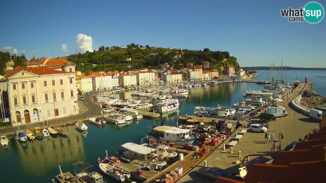Live webcam from Piran “Mandrač” – Amazing live view from Villa Piranesi