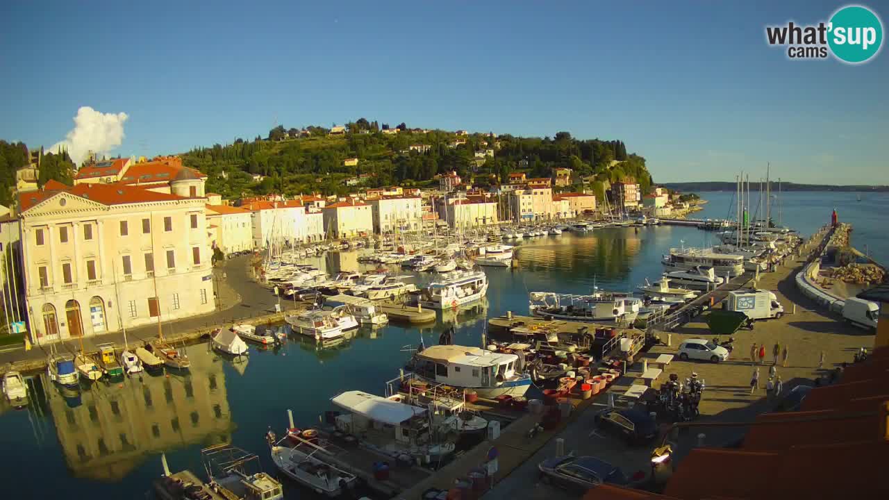 Cámara web en vivo desde Piran “Mandrač” – Increíble vista en vivo desde Villa Piranesi