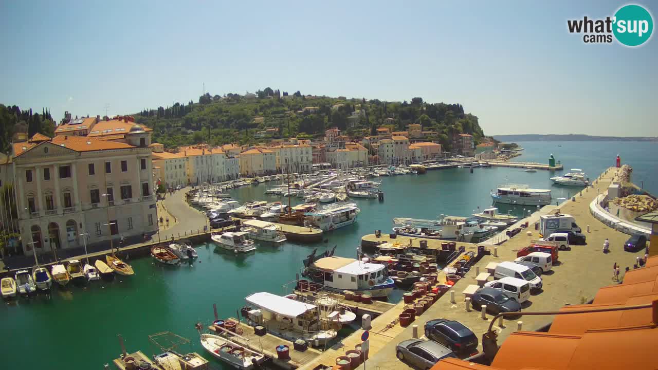 Live-Webcam aus Piran “Mandrač” – Erstaunliche Live-Ansicht von Villa Piranesi