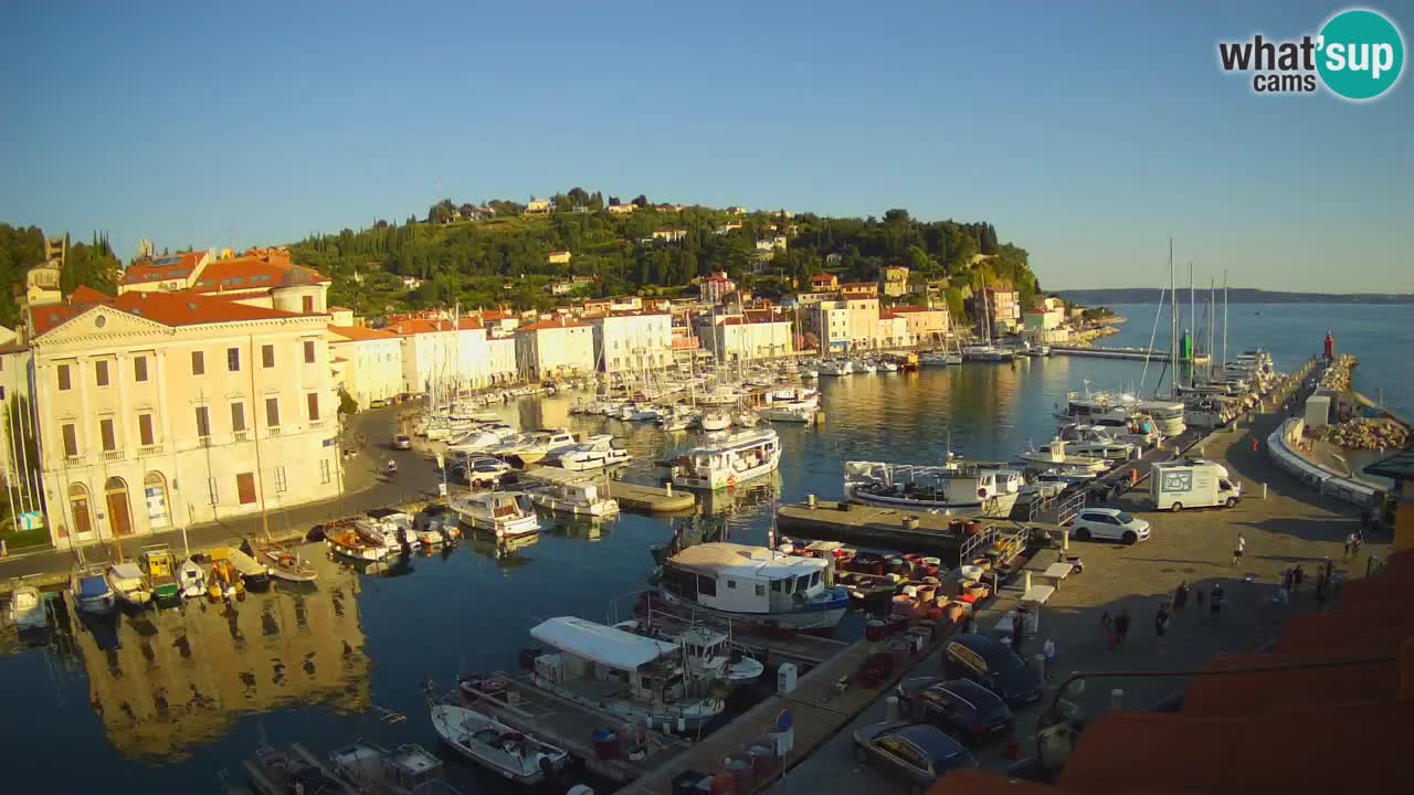 Live-Webcam aus Piran “Mandrač” – Erstaunliche Live-Ansicht von Villa Piranesi