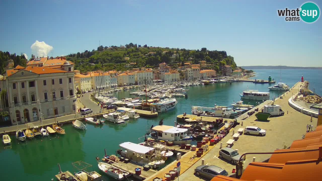 Live webcam from Piran “Mandrač” – Amazing live view from Villa Piranesi