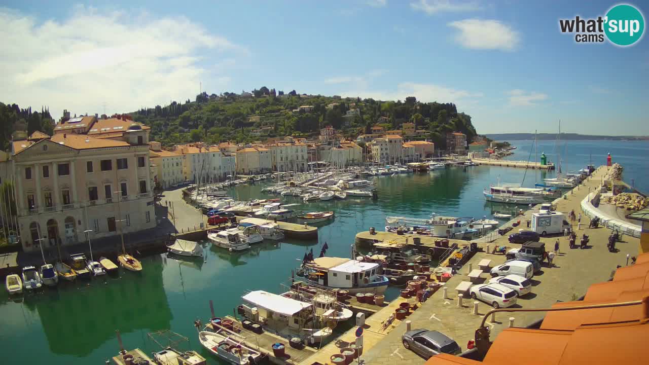 Live webcam da Pirano “Mandrač” – Splendida vista live da Villa Piranesi