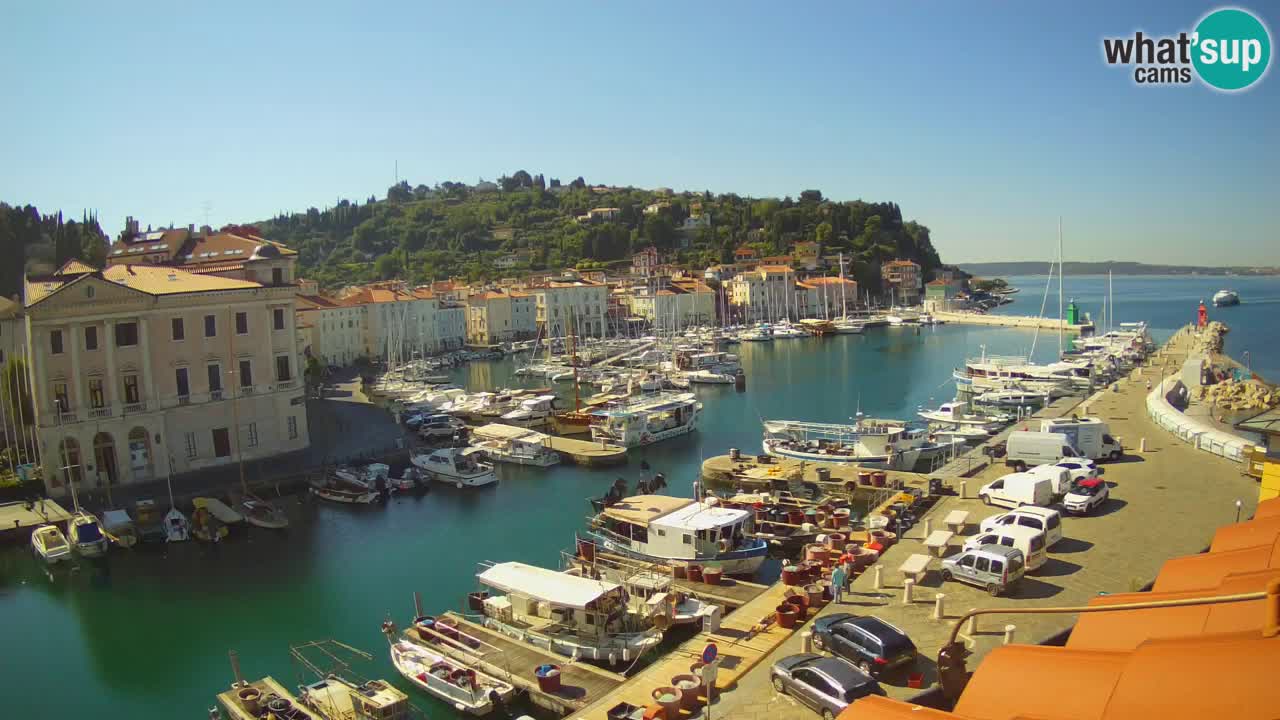 Live webcam from Piran “Mandrač” – Amazing live view from Villa Piranesi