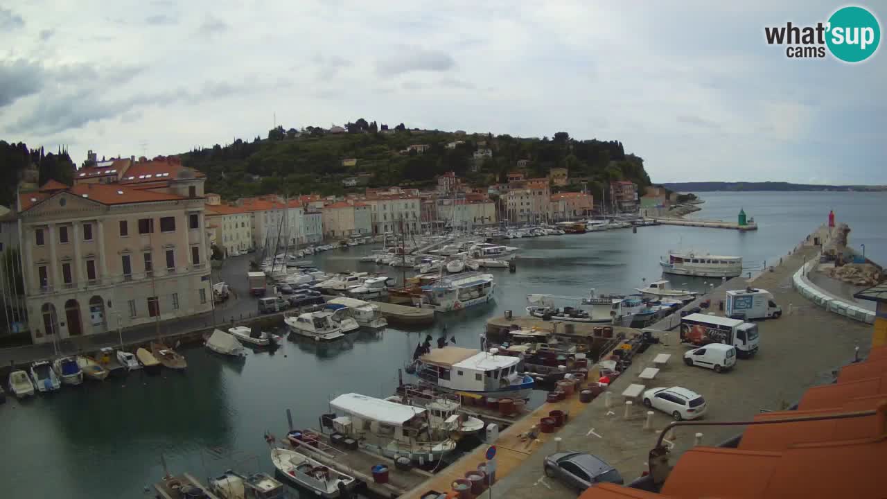 Live webcam da Pirano “Mandrač” – Splendida vista live da Villa Piranesi