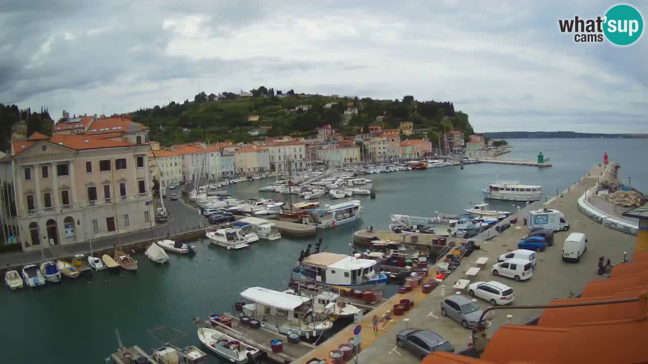 Live-Webcam aus Piran “Mandrač” – Erstaunliche Live-Ansicht von Villa Piranesi