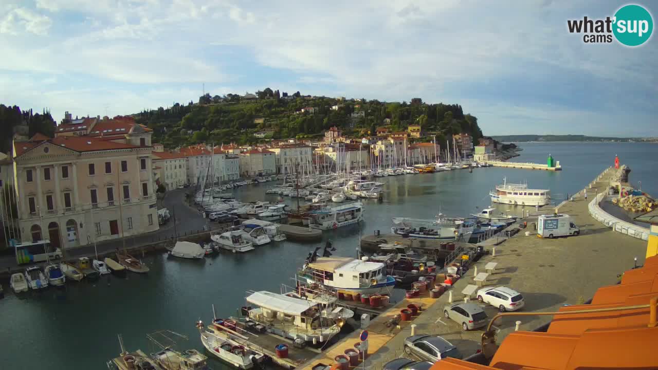 Live-Webcam aus Piran “Mandrač” – Erstaunliche Live-Ansicht von Villa Piranesi