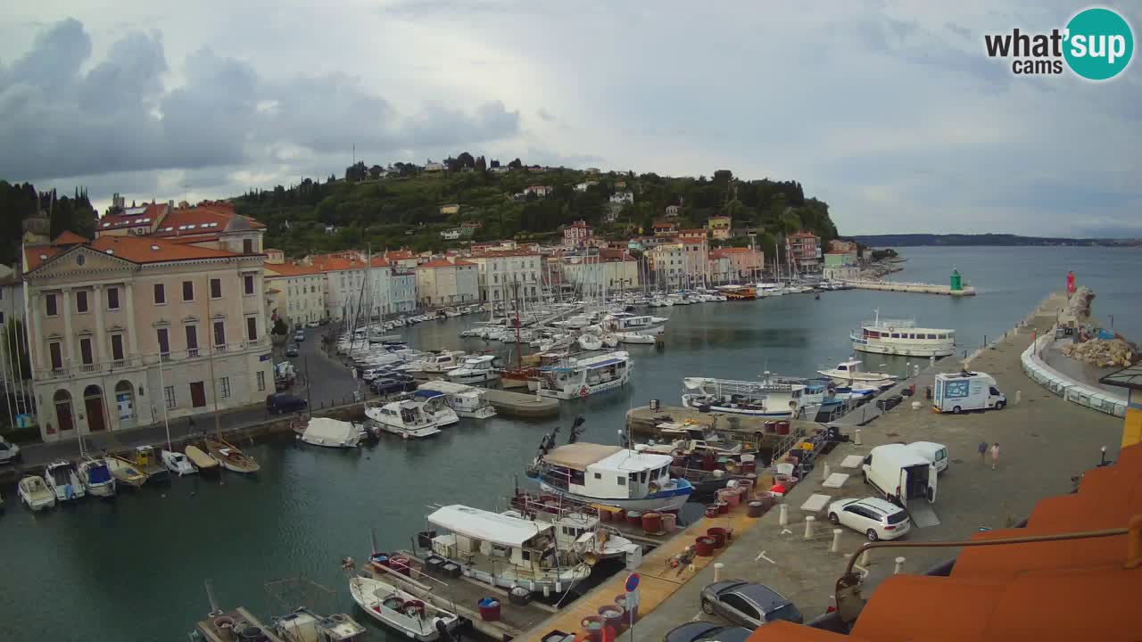Live webcam from Piran “Mandrač” – Amazing live view from Villa Piranesi