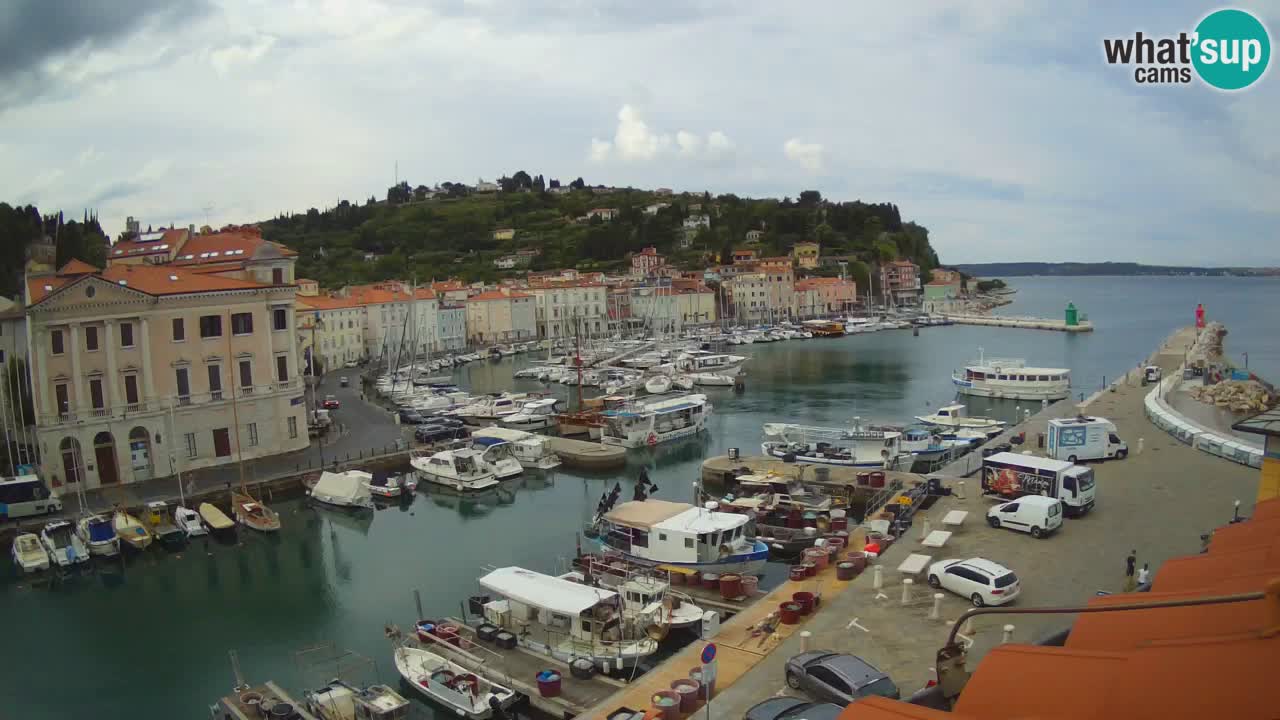 Live webcam from Piran “Mandrač” – Amazing live view from Villa Piranesi