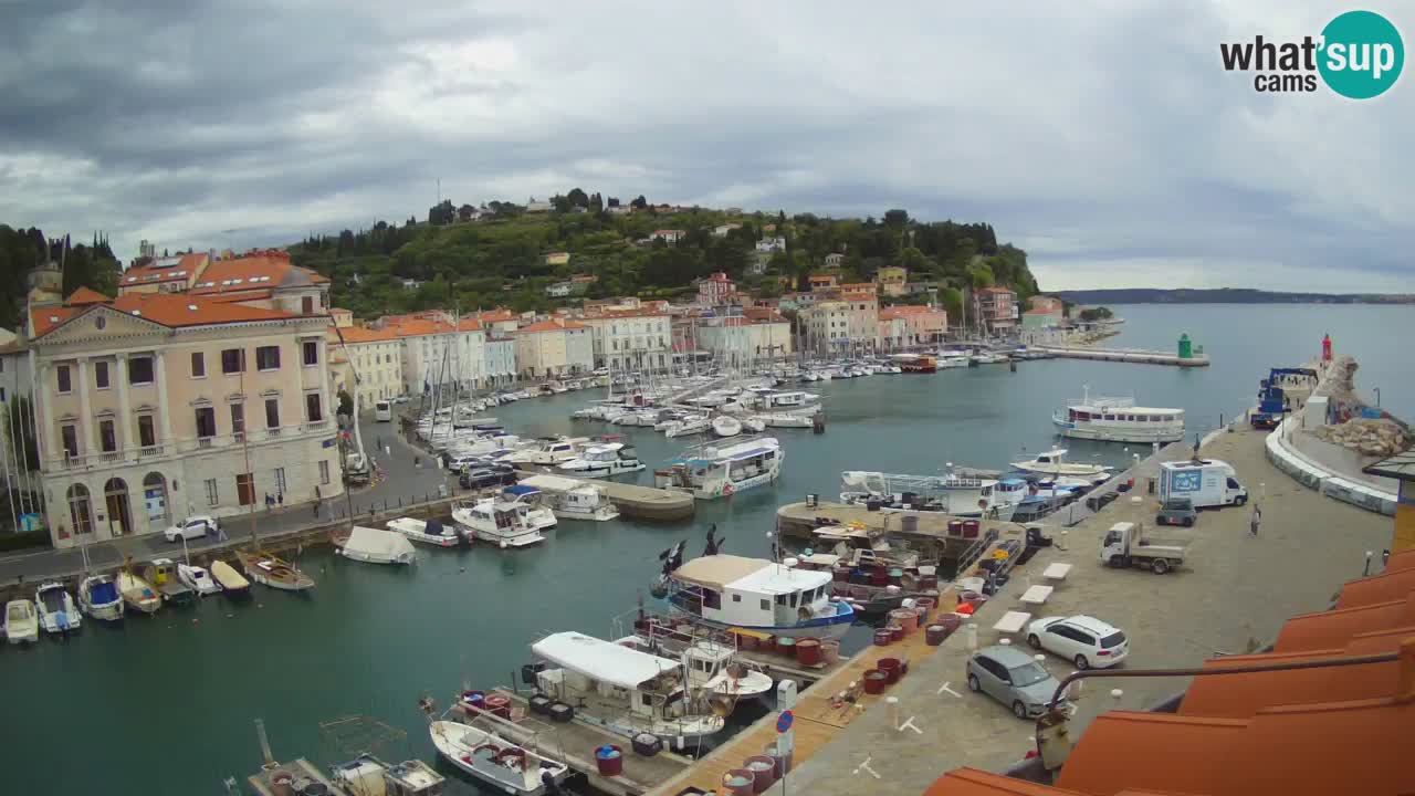Live-Webcam aus Piran “Mandrač” – Erstaunliche Live-Ansicht von Villa Piranesi