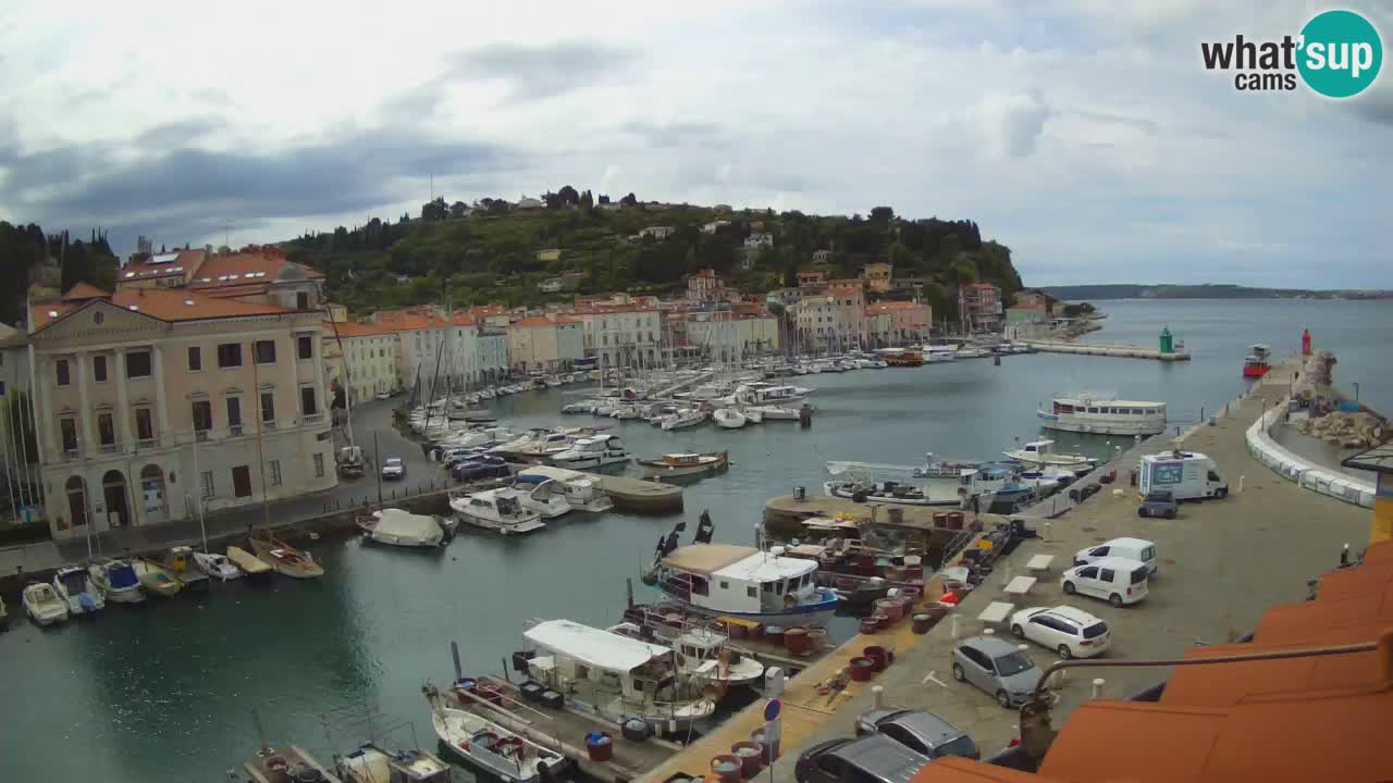 Live-Webcam aus Piran “Mandrač” – Erstaunliche Live-Ansicht von Villa Piranesi