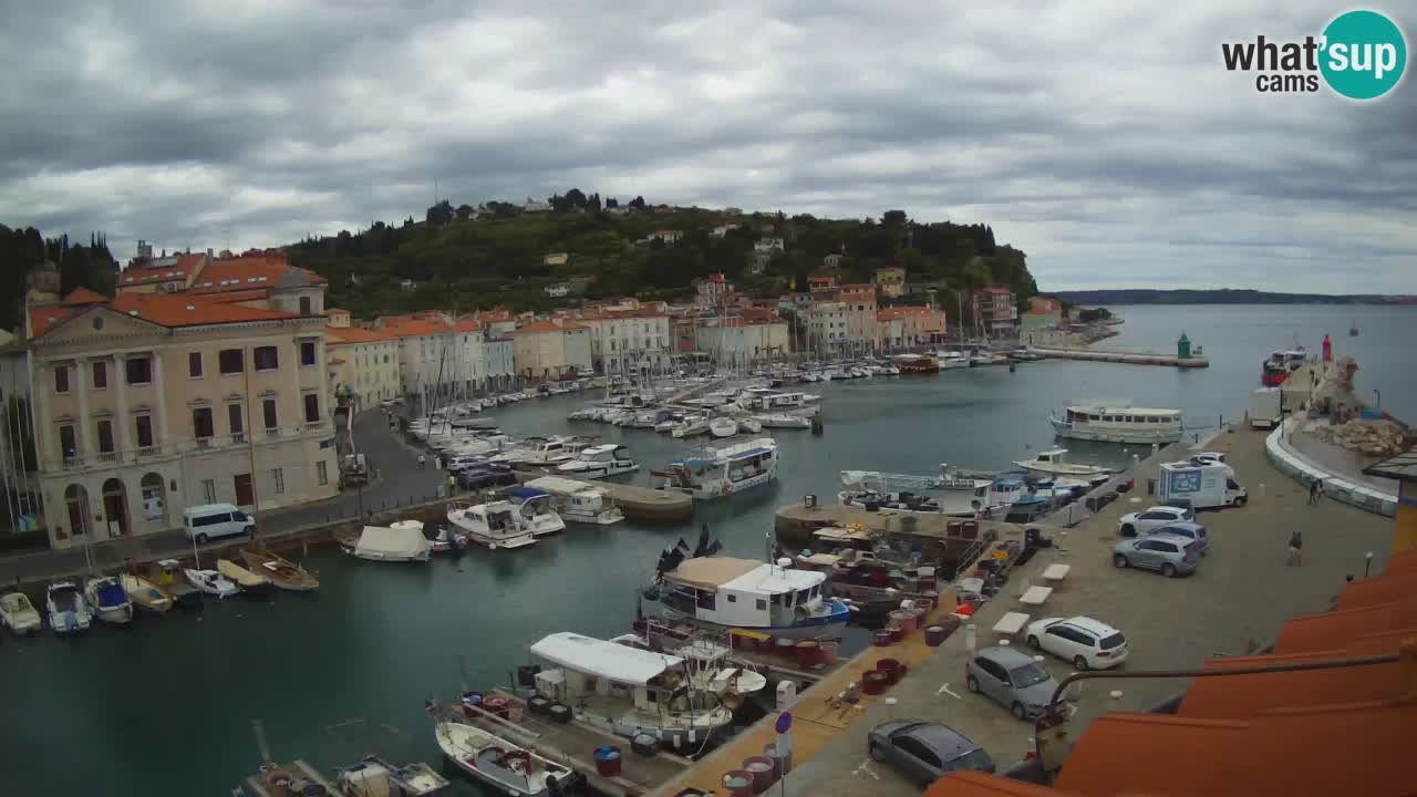 Live-Webcam aus Piran “Mandrač” – Erstaunliche Live-Ansicht von Villa Piranesi