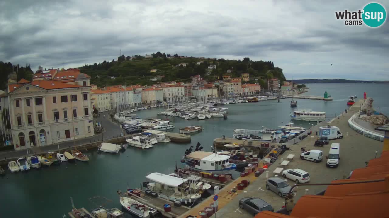 Live webcam da Pirano “Mandrač” – Splendida vista live da Villa Piranesi