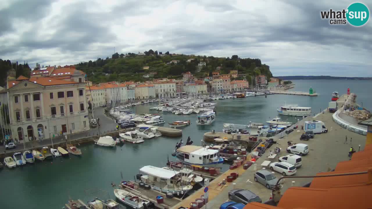 Live webcam da Pirano “Mandrač” – Splendida vista live da Villa Piranesi