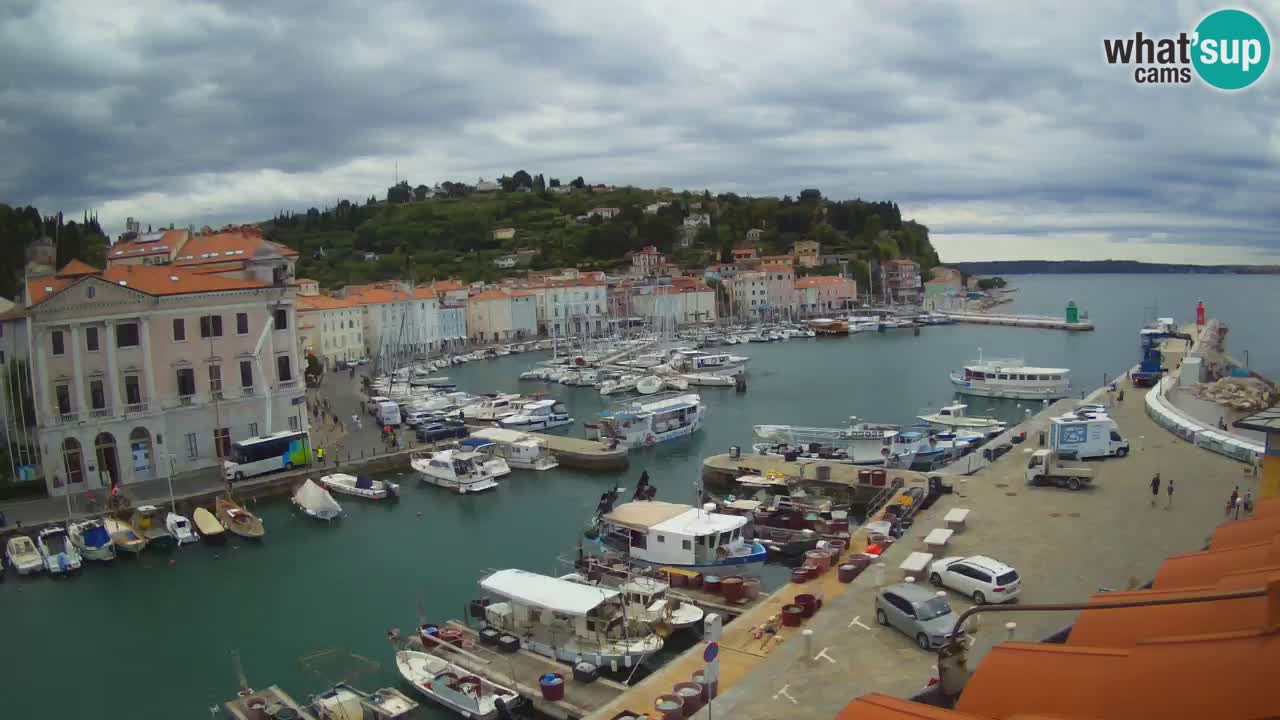 Live-Webcam aus Piran “Mandrač” – Erstaunliche Live-Ansicht von Villa Piranesi