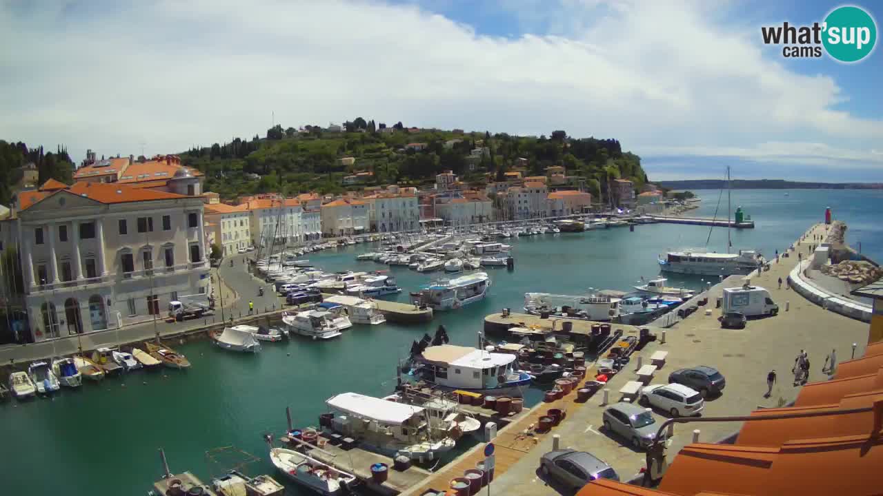 Live webcam from Piran “Mandrač” – Amazing live view from Villa Piranesi