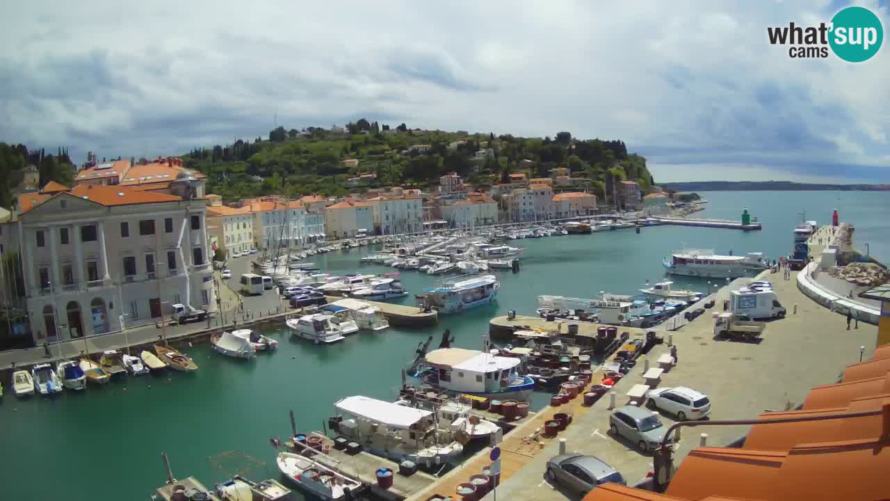 Live-Webcam aus Piran “Mandrač” – Erstaunliche Live-Ansicht von Villa Piranesi
