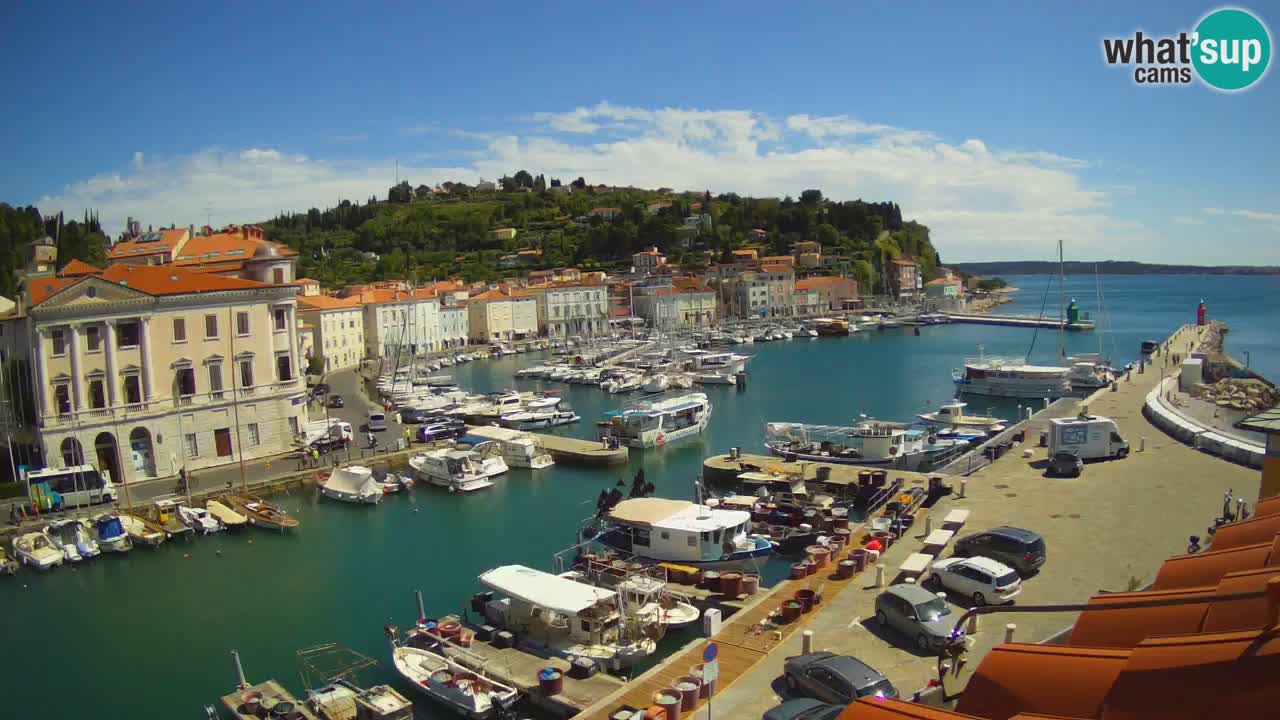 Live-Webcam aus Piran “Mandrač” – Erstaunliche Live-Ansicht von Villa Piranesi