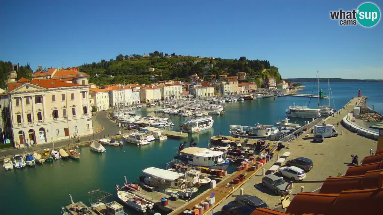 Live-Webcam aus Piran “Mandrač” – Erstaunliche Live-Ansicht von Villa Piranesi