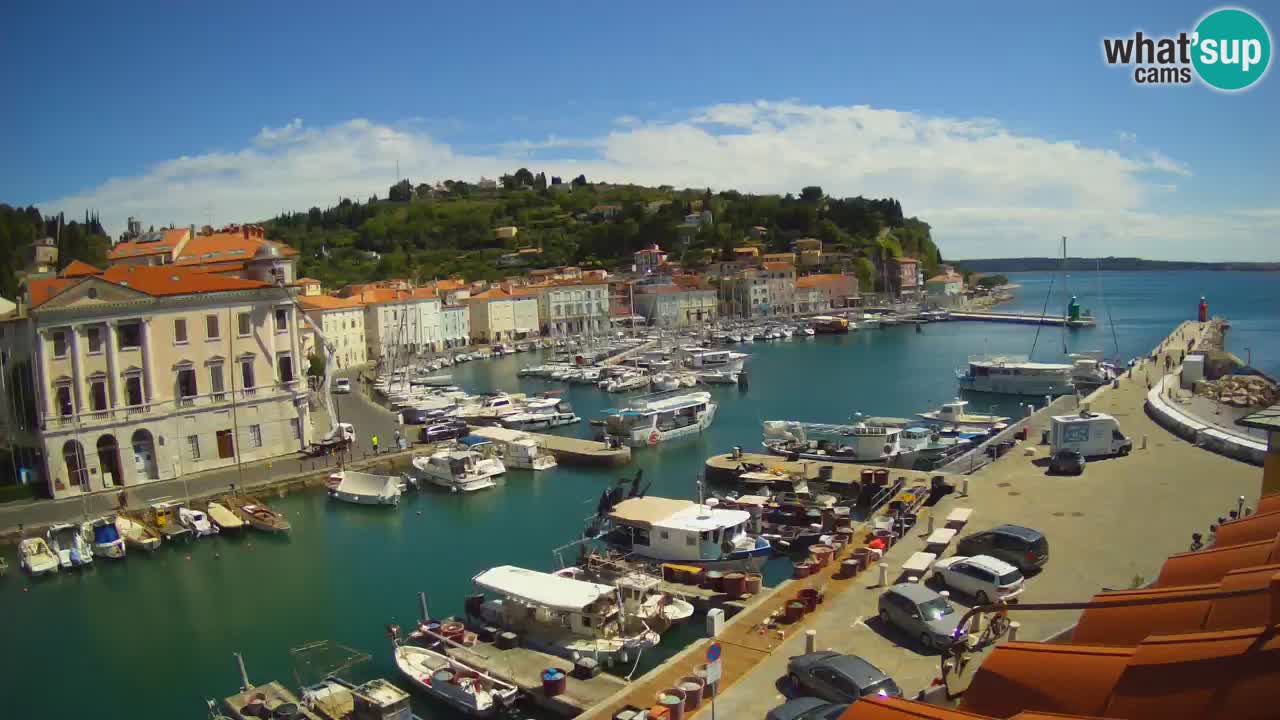 Live webcam da Pirano “Mandrač” – Splendida vista live da Villa Piranesi