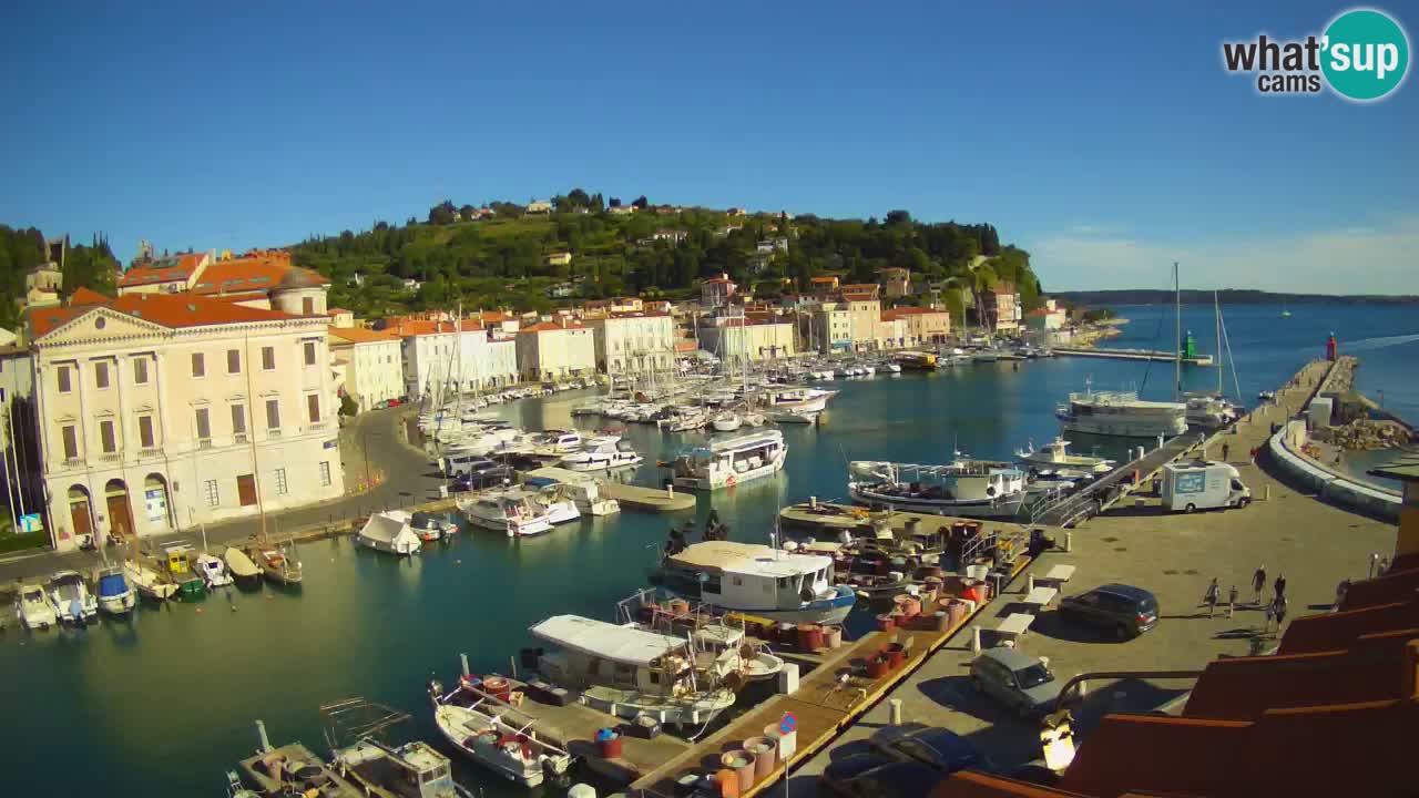 Live-Webcam aus Piran “Mandrač” – Erstaunliche Live-Ansicht von Villa Piranesi