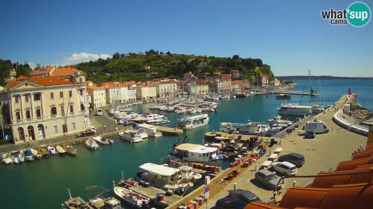 Live-Webcam aus Piran “Mandrač” – Erstaunliche Live-Ansicht von Villa Piranesi