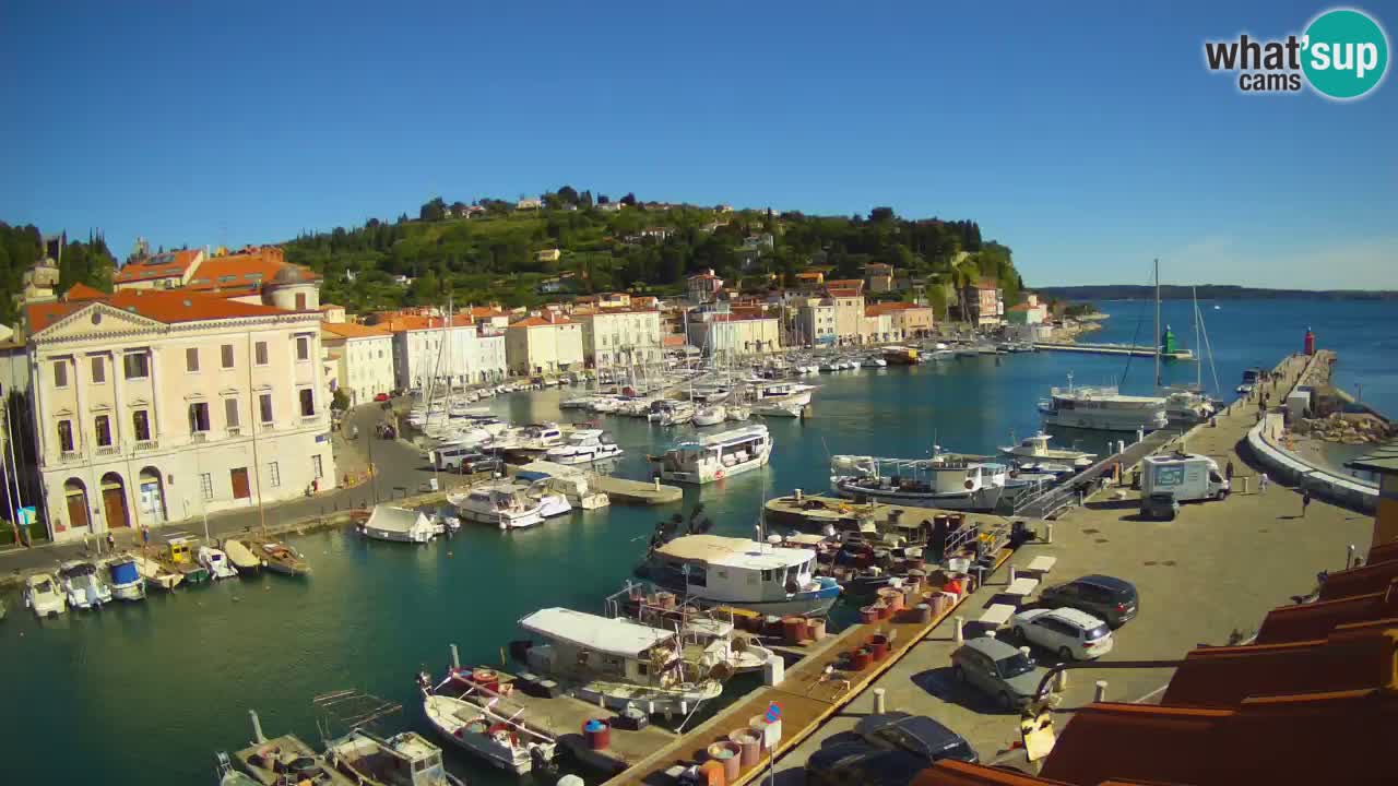Live webcam from Piran “Mandrač” – Amazing live view from Villa Piranesi