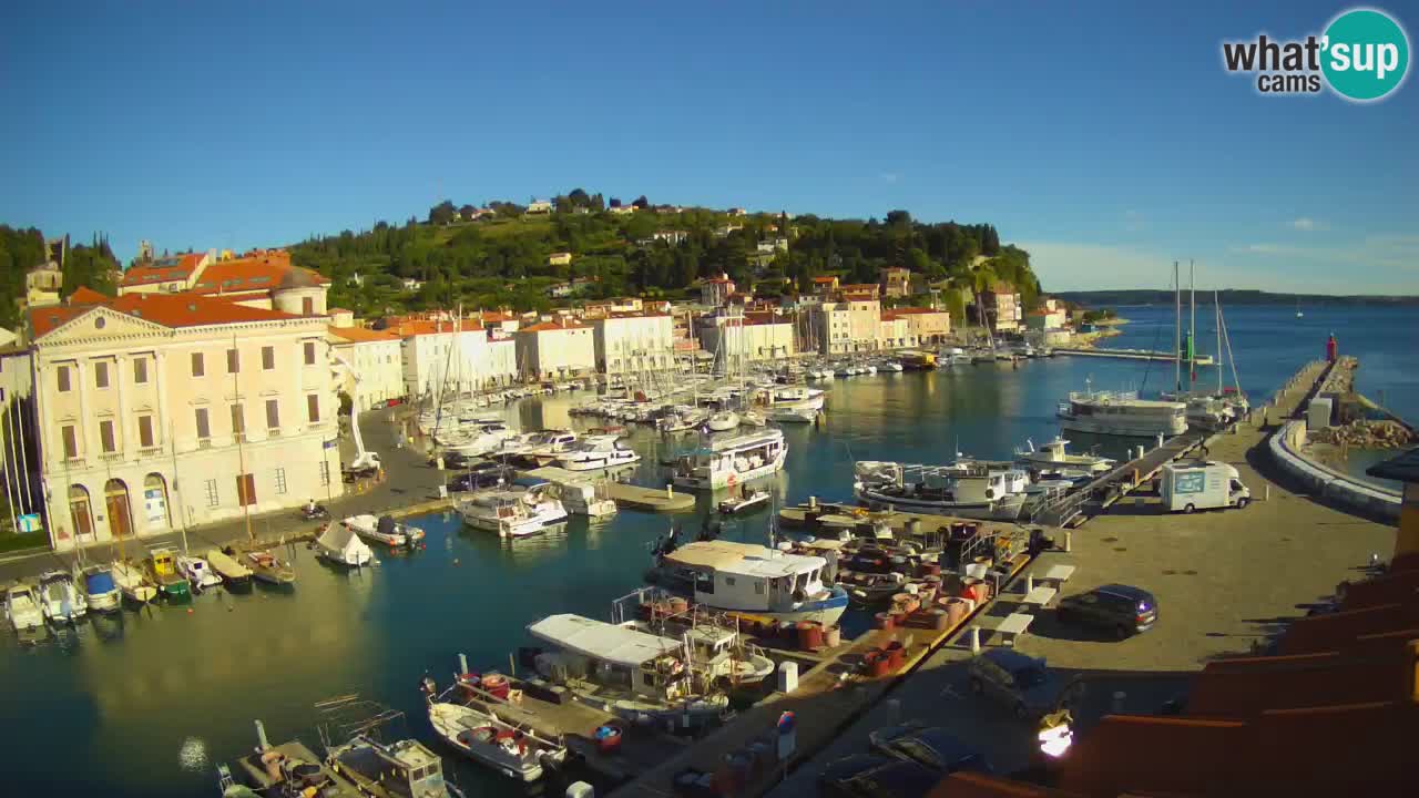 Cámara web en vivo desde Piran “Mandrač” – Increíble vista en vivo desde Villa Piranesi