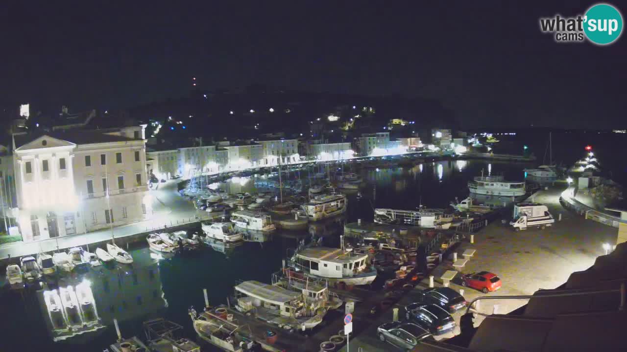 Webcam en direct de Piran “Mandrač” – Incroyable vue en direct de la Villa Piranesi