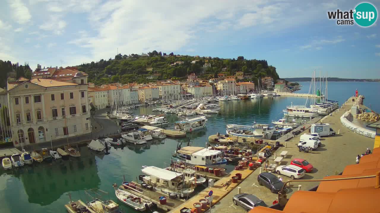 Live webcam da Pirano “Mandrač” – Splendida vista live da Villa Piranesi