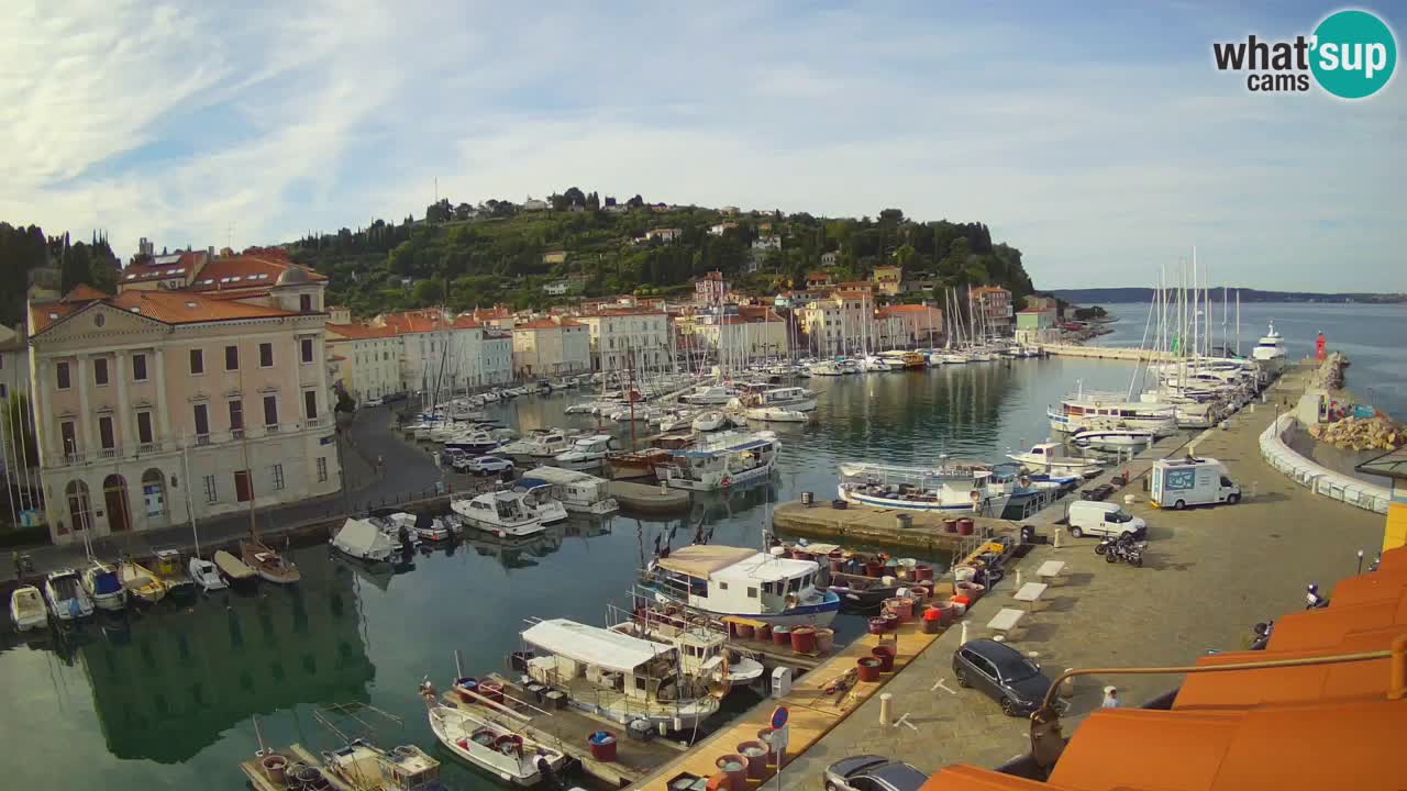 Live webcam from Piran “Mandrač” – Amazing live view from Villa Piranesi