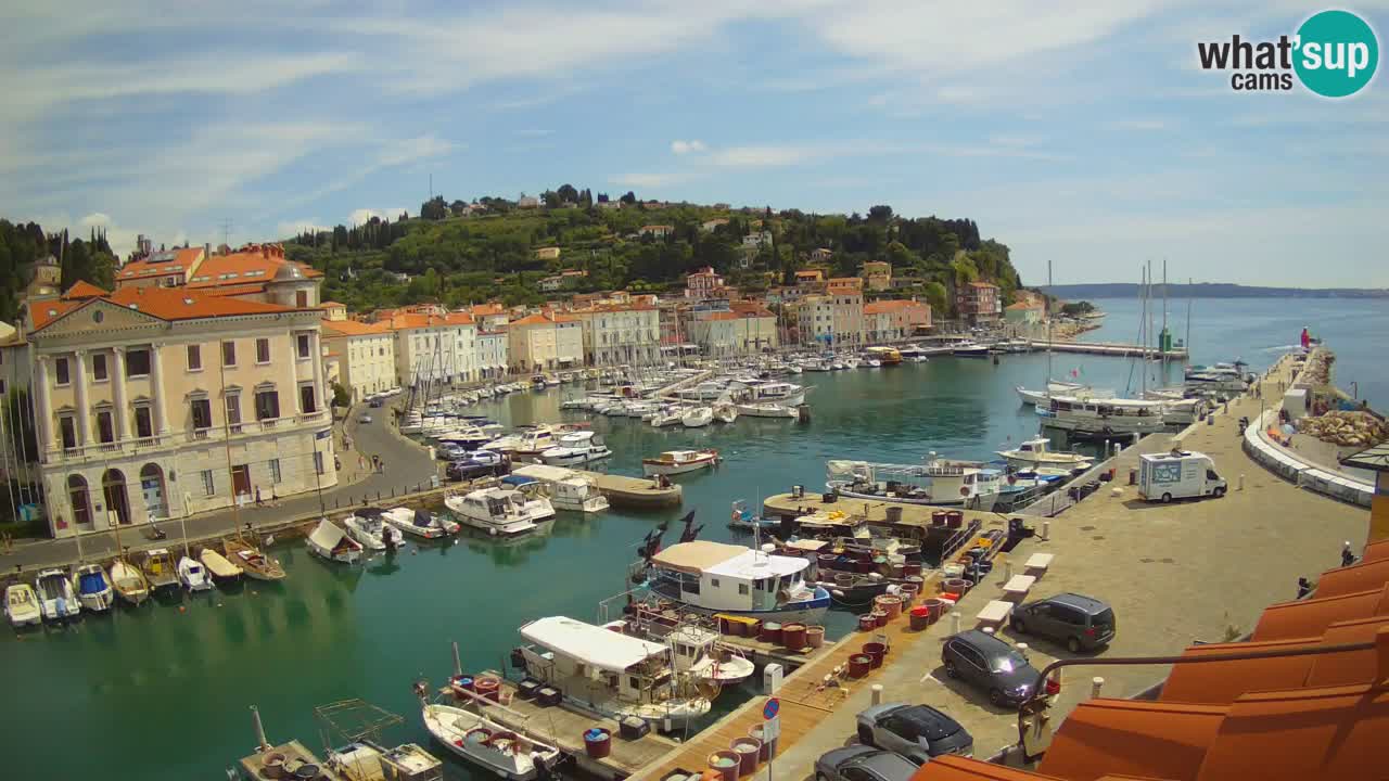 Live webcam from Piran “Mandrač” – Amazing live view from Villa Piranesi