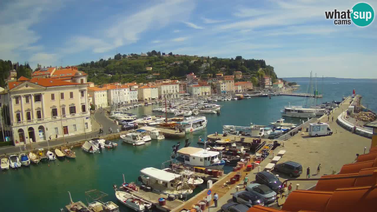 Live webcam from Piran “Mandrač” – Amazing live view from Villa Piranesi