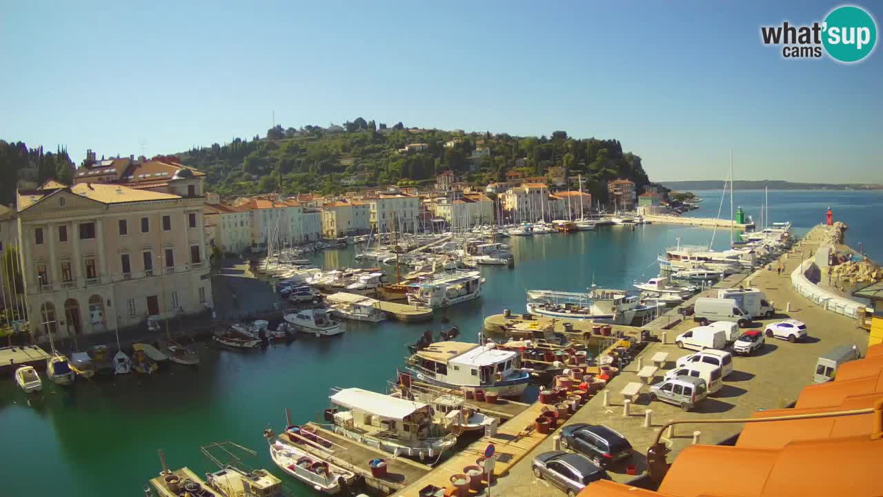 Live webcam from Piran “Mandrač” – Amazing live view from Villa Piranesi